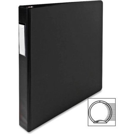 SPARCO PRODUCTS 3 Ring Label Hold Binder, 1" Capacity, 11"x8-1/2", Black BSN28559